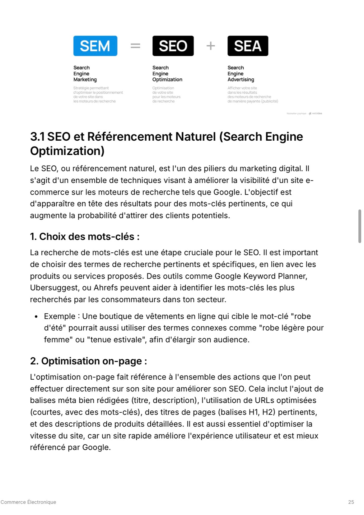 Commerce électronique - Midi Apprentissage