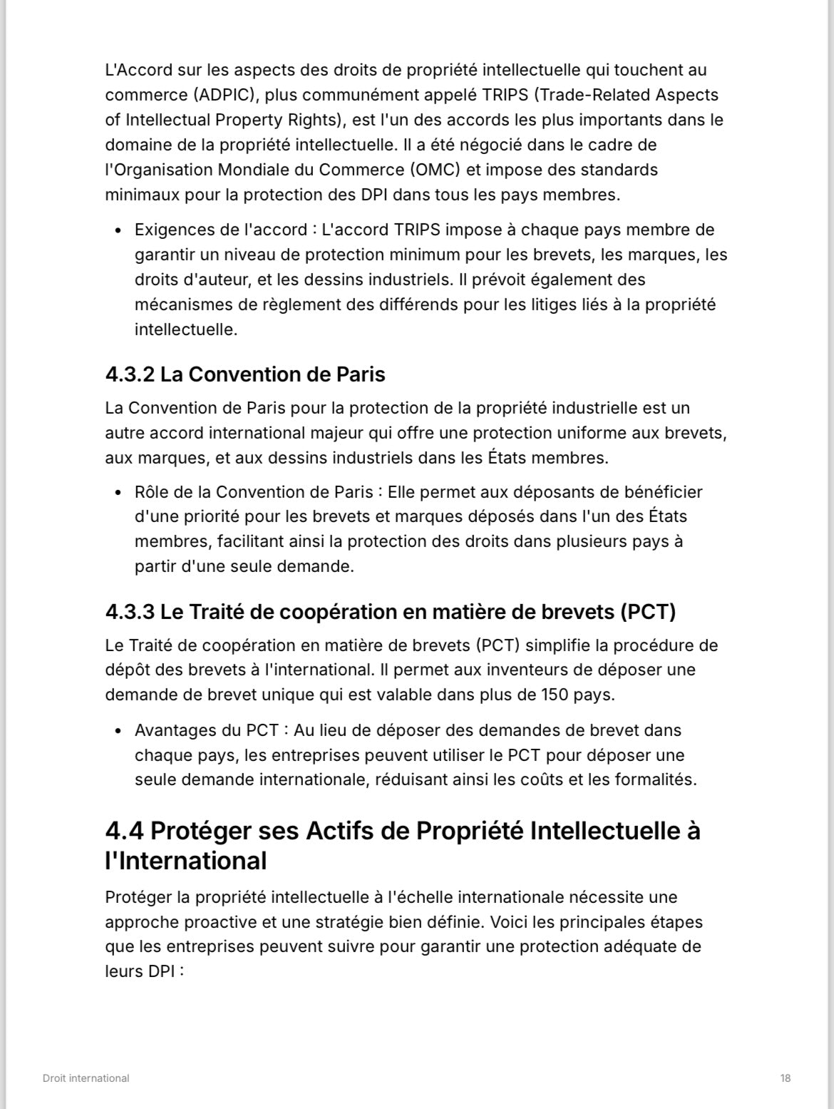 Droit International - Midi Apprentissage