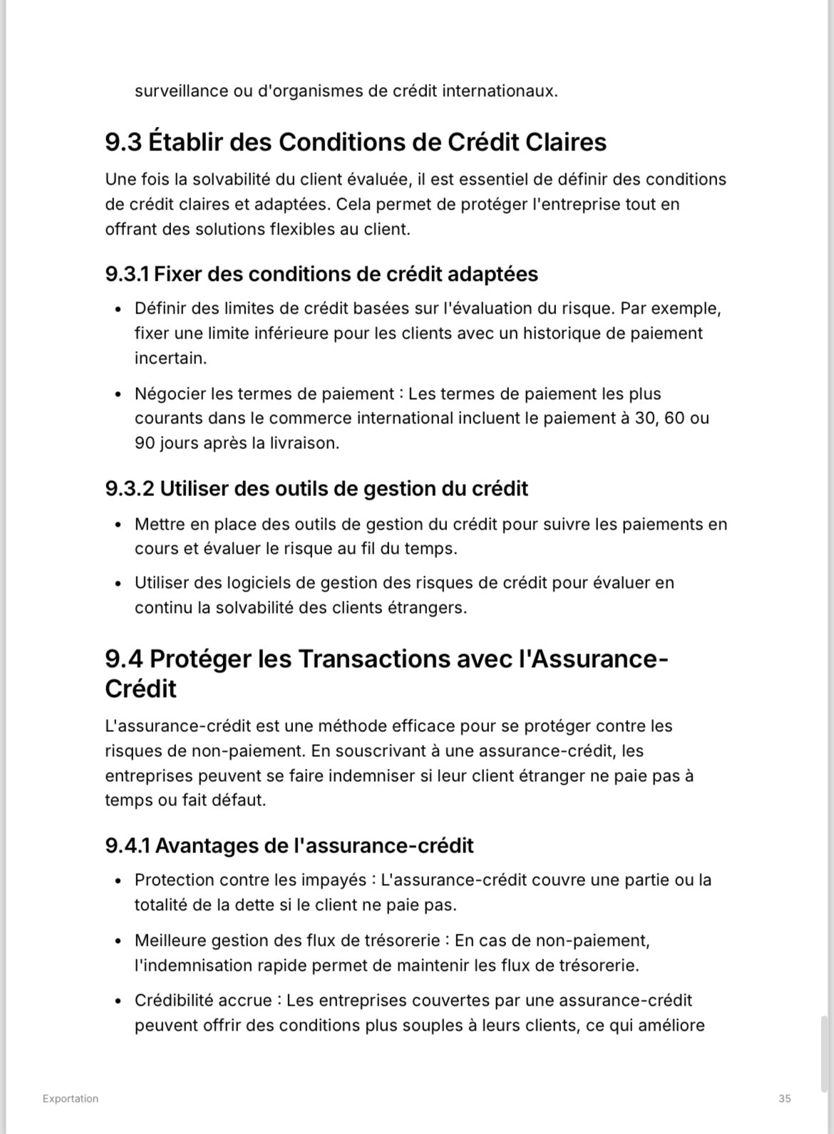 Exportation - Midi Apprentissage