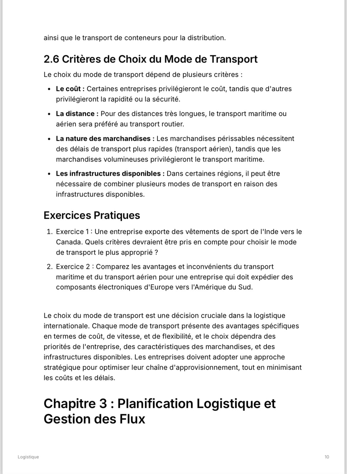 Logistique - Midi Apprentissage